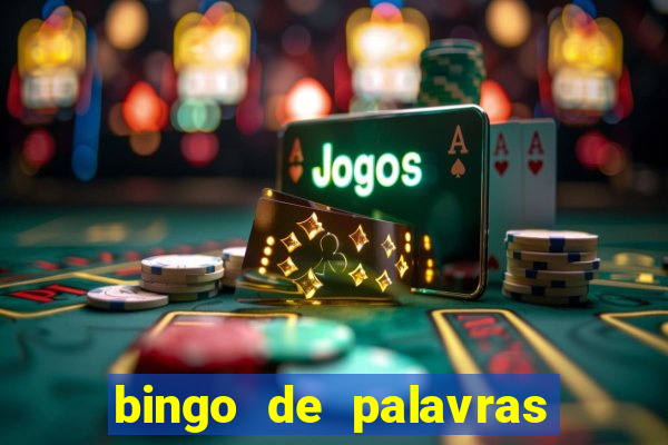 bingo de palavras cha de bebe